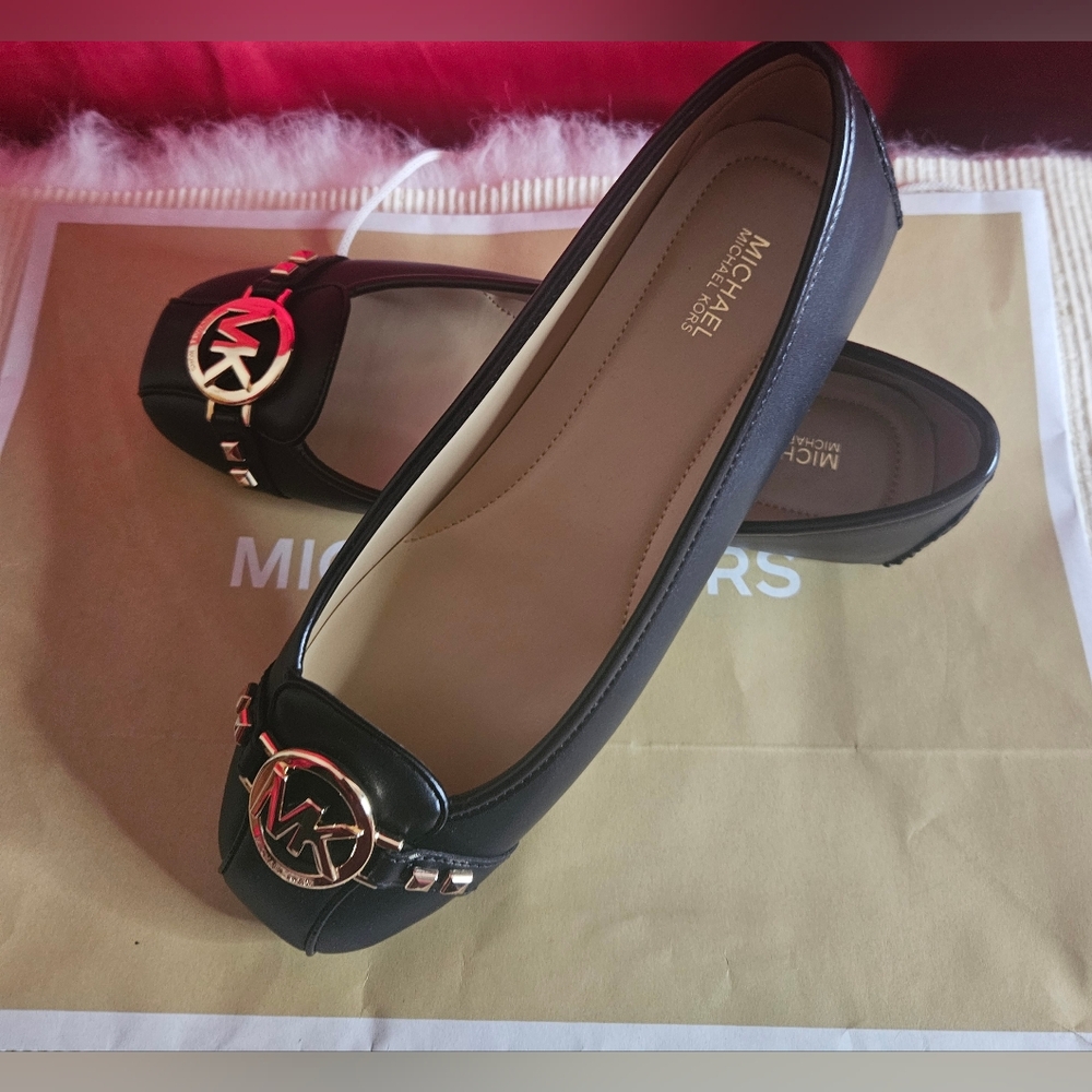 NWOT Michael Kors Women's Fulton Moccasin Black Size 10